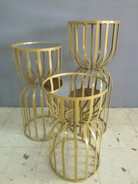 TRIO DE MESAS AMPULHETA